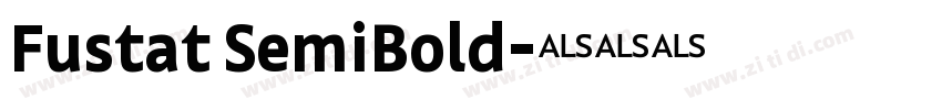 Fustat SemiBold字体转换